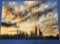 Three piece art canvas - Charlotte Skyline