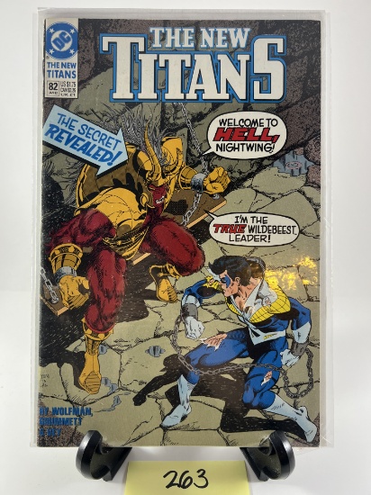 The New Titans Issue #82 Welcome to Hell Nightwing The Secret Revealed DC Comics 1991