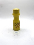 Yellow salt shaker Avon bottle