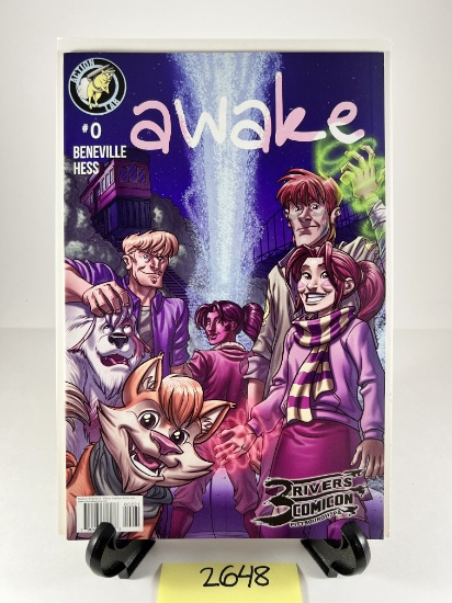Awake #0 Comic 3 Rivers Comicon 2018 Benaville Hess New Dimension Comics