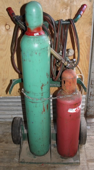 Torch Set with Guages, Hoses, Torch Handle & Cart