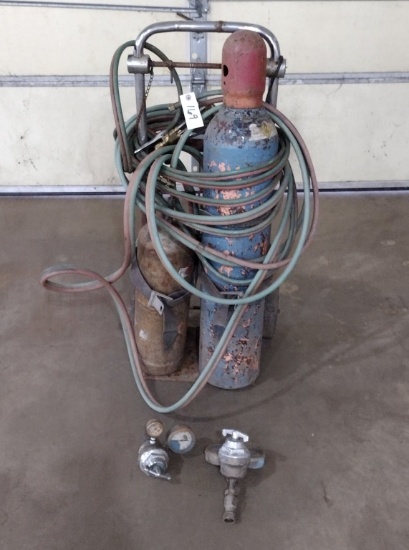 Torch Set with Hoses,Guages & Cart