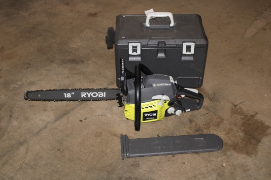 Ryobi 18" Gas Powered Chainsaw with Case