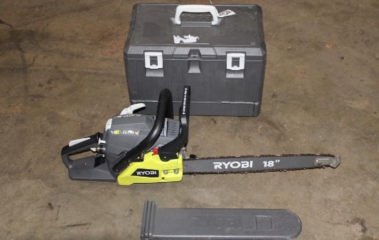 Ryobi 18" Gas Powered Chainsaw with Case