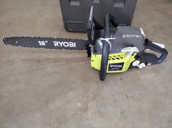 Ryobi 18" Gas Powered Chainsaw with Case