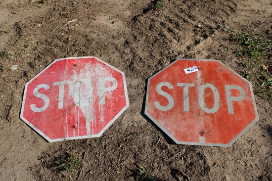 (2) Stop Signs