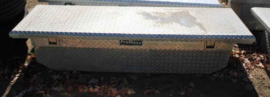Low Profile Aluminum Diamond Plate Box  - No Key