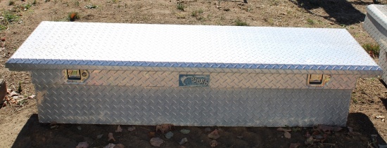 Low Profile Aluminum Diamond Plate Box  - No Key