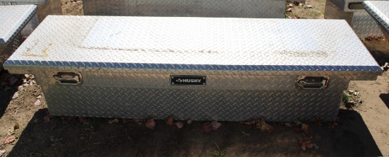 Low Profile Aluminum Diamond Plate Box  - No Key