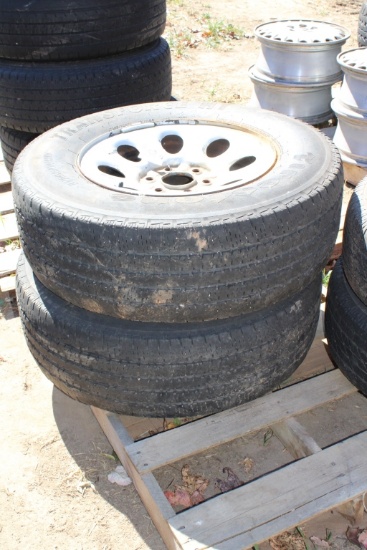 (2) 6 Lug Chevrolet Wheels & Tires