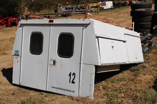 Metal Topper with Tool Box & Ladder Rack