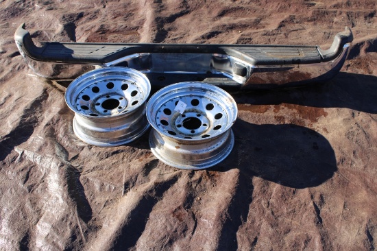 (2) 5 Lug Wheels & Bumper