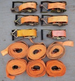 (6) Straps - Used 1  Time - Approximately  12' +/-
