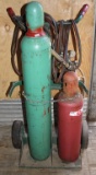Torch Set with Guages, Hoses, Torch Handle & Cart