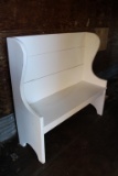 White Wooden Bench