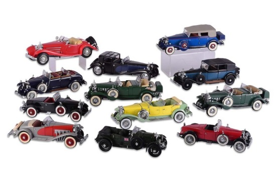 Group of American and European Classics Toy Cars
