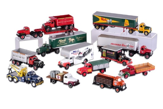 Group of Utility Trucks