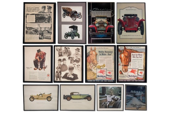Group of Assorted Automotive Modern Signs and Artwork, Reproduction