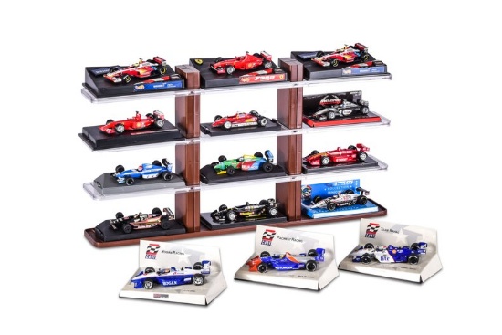 Group of Formula 1 and Indy Race Cars