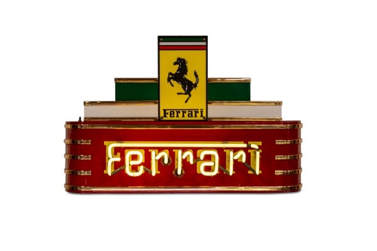 Modern 'Ferrari' Neon Sign