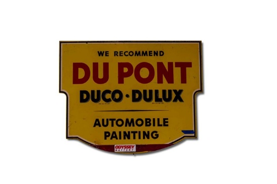 'DuPont Automobile Painting' Painted Metal Sign