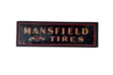 'Mansfield Tires' Painted Metal