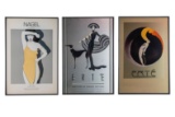 Group of Framed Erte Posters
