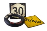 Assorted Traffic Signs, Approx. 9 Pieces