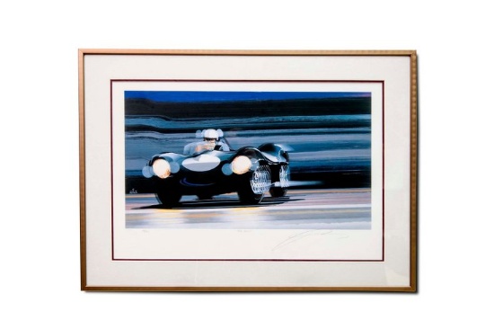 Framed Limited Edition Lithograph "The Drive" Jay Koka