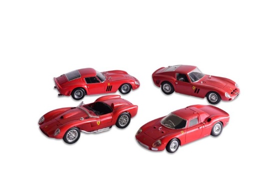 Group of Four Ferrari Models