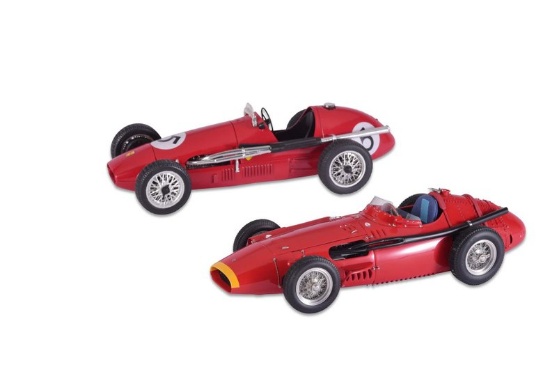 Pair of racing cars including Ferrari 500 and Maserati 250F 1957