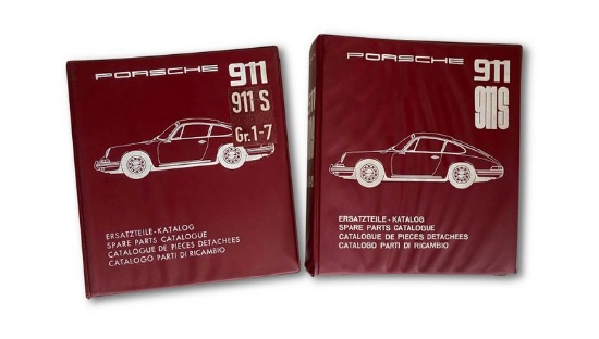 1965-1967 Porsche 911 / 911 S Spare Parts Catalogs Two-piece Set