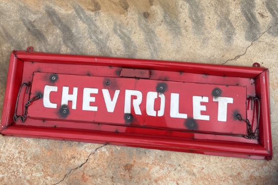 Chevy Tailgate Metal Sign