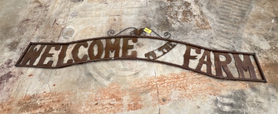 Welcome to the Farm Metal Sign
