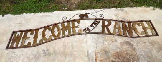Welcome to the Ranch Metal Sign