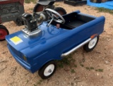 Antique Blue Pedal Car