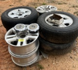 Misc Pallet of Ford Tires/Rims/Lug Nuts/Center Caps