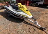 Bombardier GTi Sea-Doo with Trailer- Running when Parked on Lot