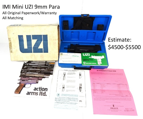 IMI All Original Pre-Ban Mini UZI 9mm Pistol