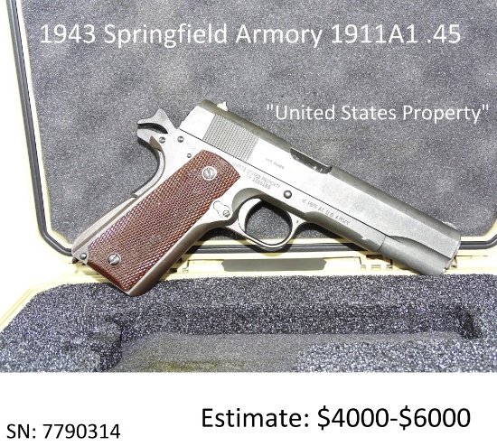 1943 Springfield Armory 1911A1 .45 Colt