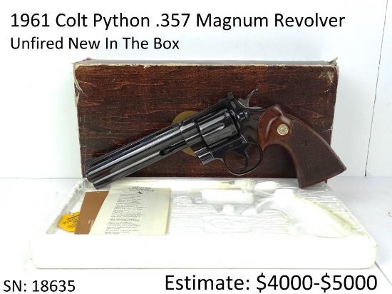 1961 Colt Python .357 Magnum Revolver