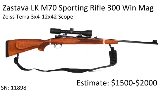 Zastava LK M70 Sporting Rifle 300 Win Mag