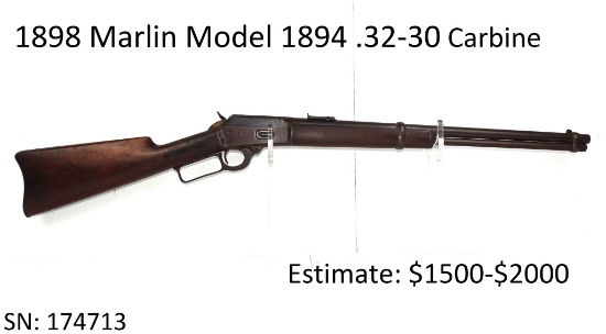 1898 Marlin Model 1894 .32-30 Carbine
