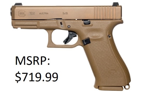 Glock G19X G5 9mm FDE Pistol
