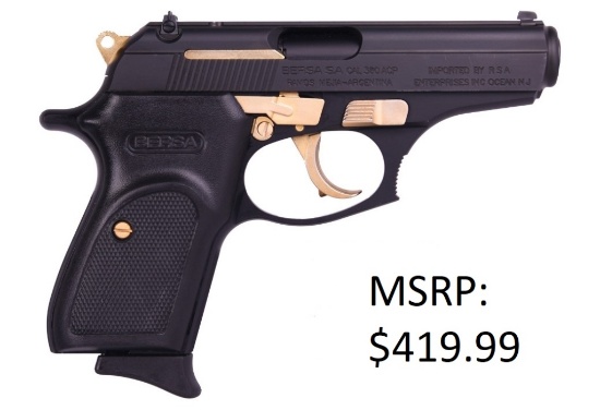 Bersa Thunder 22 22 LR Matte/Gold Pistol