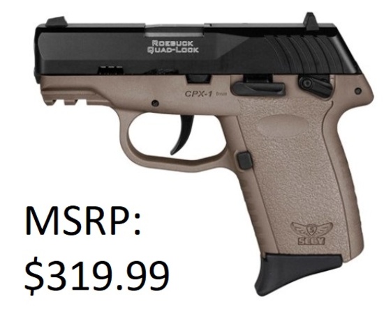 SCCY Industries CPX-1 Gen 3 9mm Tan Pistol