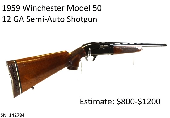 1959 Winchester Model 50 12 GA Shotgun