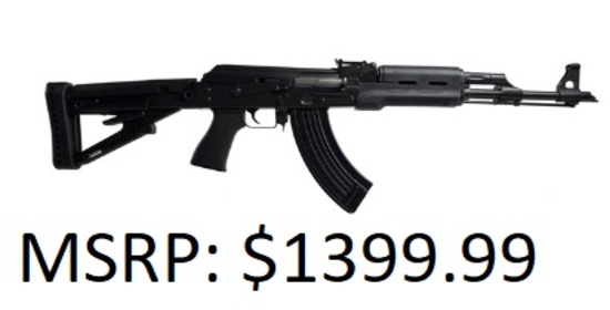 Zastava Arms Usa ZPAP M70 7.62x39mm Black Rifle
