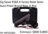 Sig Sauer P365 X-Series 9mm Semi-Auto Pistol