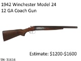 1942 Winchester Model 24 12 GA Coach Gun